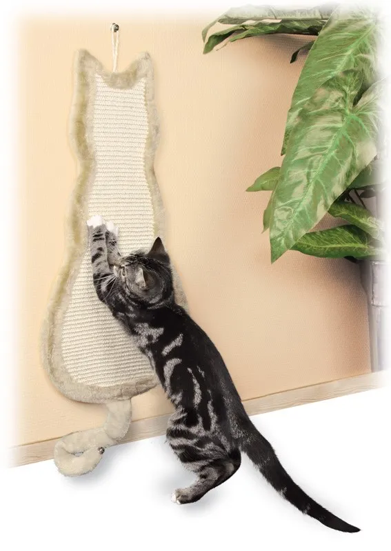 Trixie Scratching board cat sisal rug/plush catnip 35 × 69 cm beige