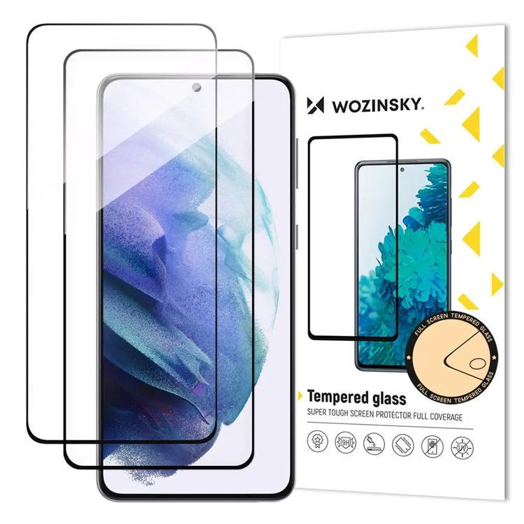[2-Pack] Wozinsky Galaxy S23 Härdat Glas Skärmskydd 9H Full Glue – Clear