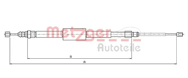 Handbromsvajer METZGER 10.6688