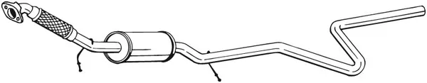 Mittenljuddämpare BOSAL 288-027