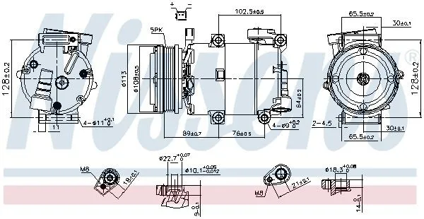 AC-kompressor NISSENS 890788