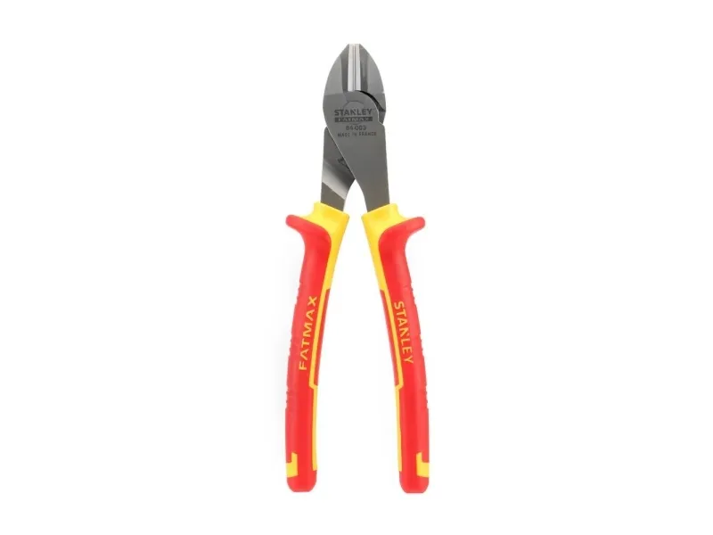 Stanley 0-84-003, Diagonal avbitartång, Krom, Rostfritt stål, Röd, Gul, 175 mm