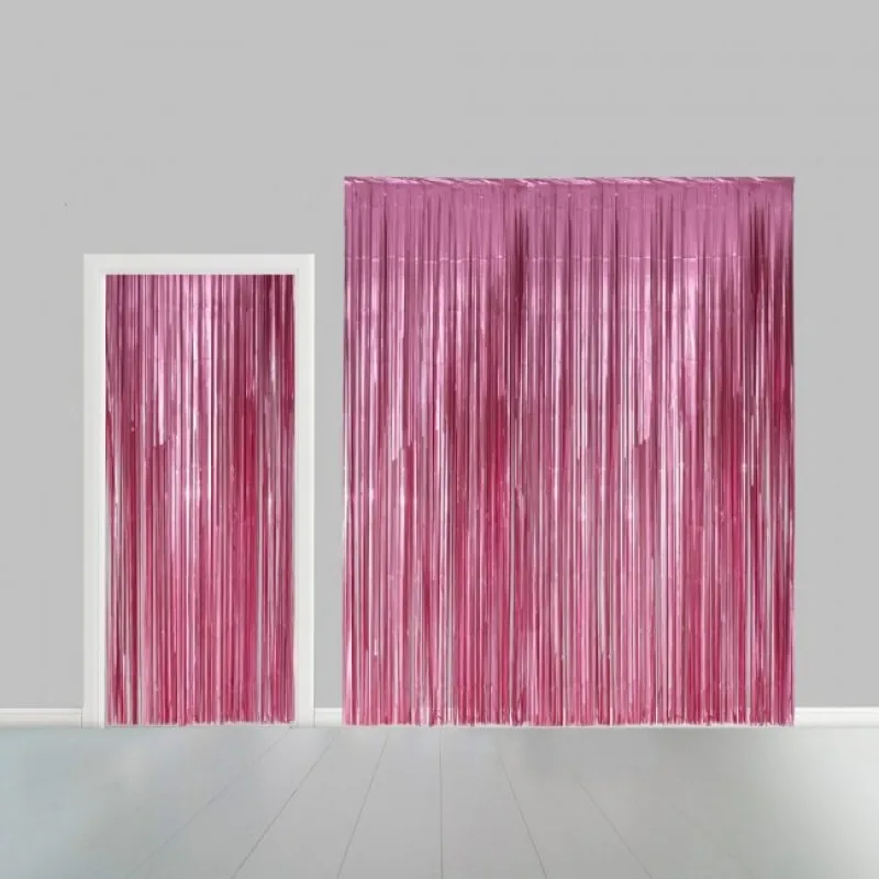 Dörrdraperi folie ljusrosa 240 x 100 cm