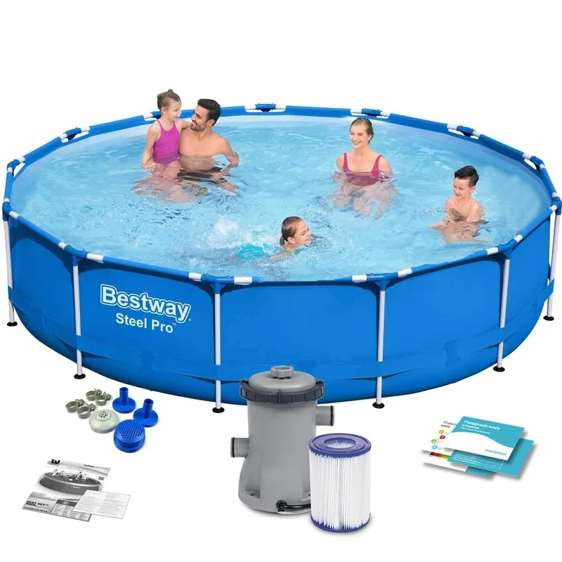 Ram trädgårdspool 396 x 84 cm 9in1 Bestway 5612E