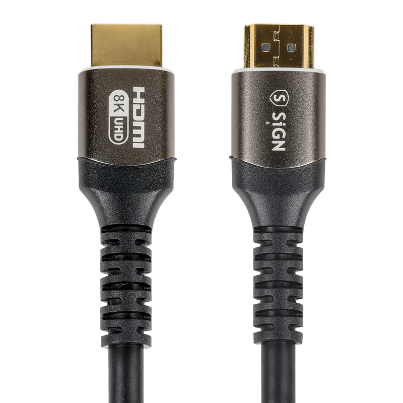 SiGN Premium HDMI 2.1 Kabel 8K, 3m - Svart
