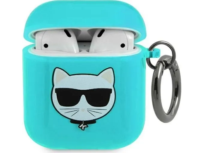Karl Lagerfeld Skal AirPods Choupette - Blå