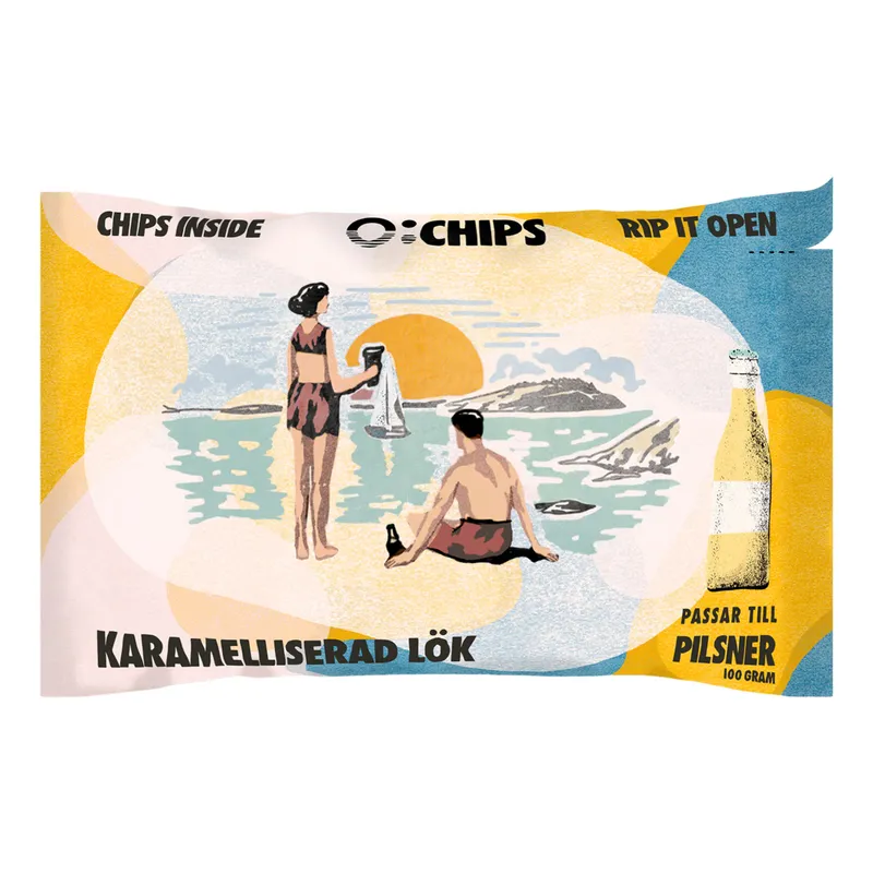 Ö-Chips för Pilsner Karamelliserad Lök 100g
