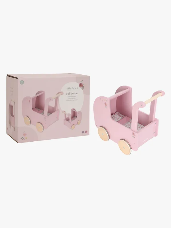Little Dutch Dockvagn – Trä – Rosa