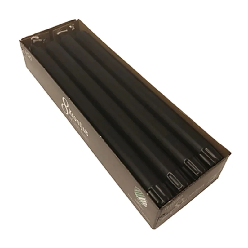 Kronljus 28cm Svart 10h 8-pack