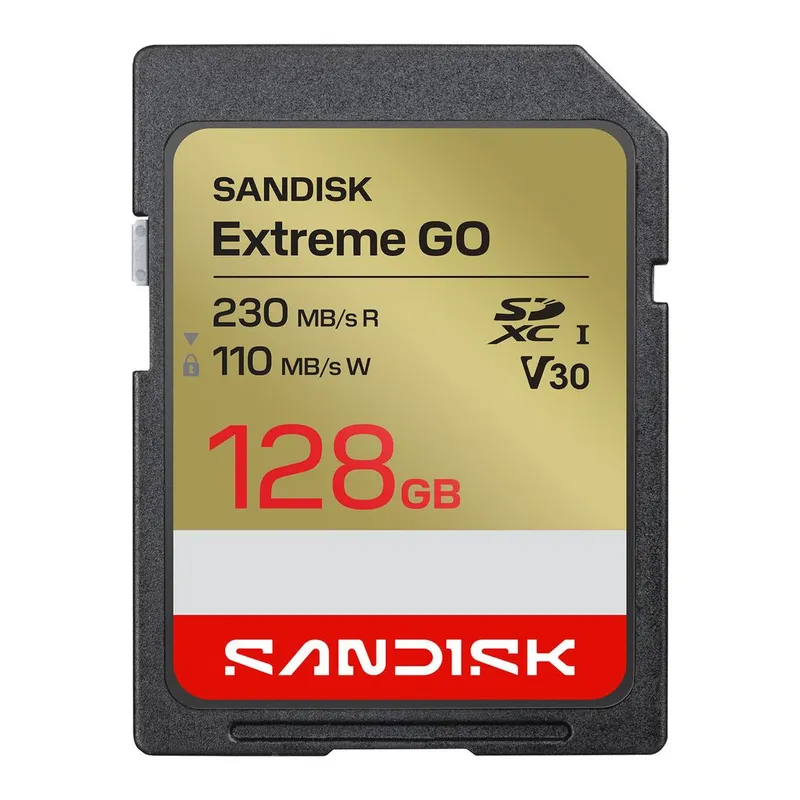 Sandisk Extreme GO SDXC 128GB V30 UHS-I / SDXC-minneskort / SD-kort / flashminneskort