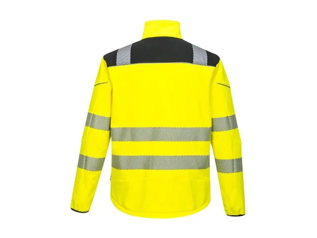 Varselsoftshell PW T402 Hi-Vi Kl 2/3 XL
