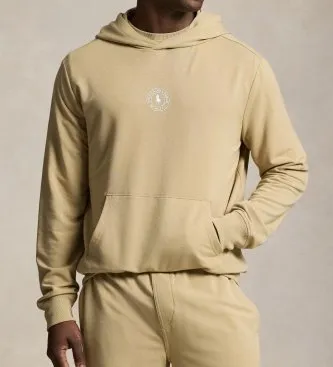 Polo Ralph Lauren för män. 714P03152003 Luvtröja i fransk frotté med huva brun (M), Casual, Bomull