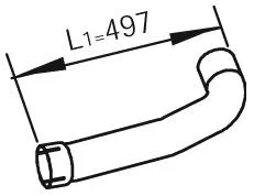 Avgasrör DINEX 47276