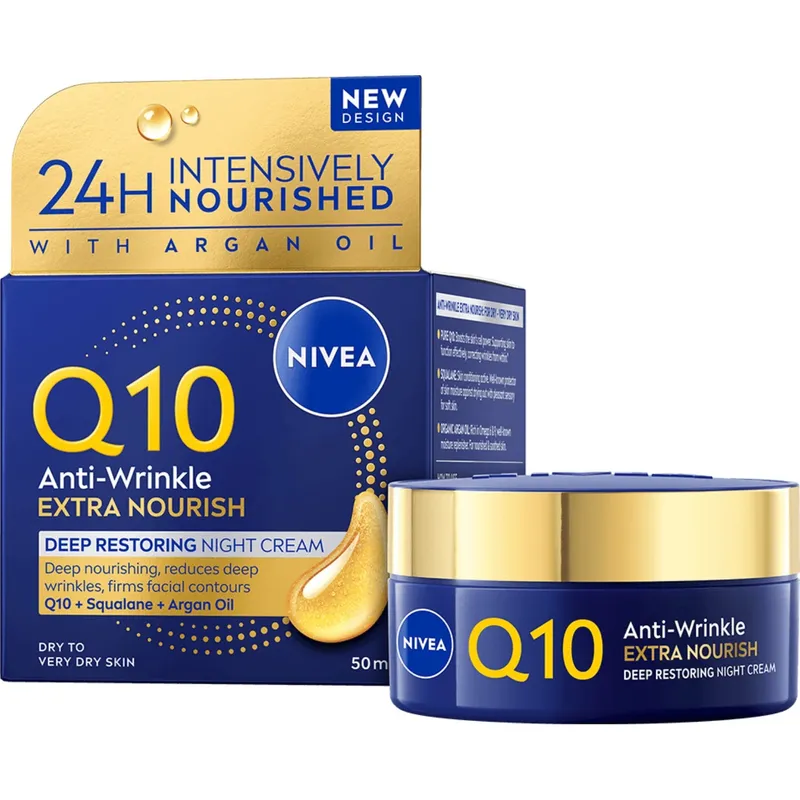 NIVEA Q10 Extra Nourish Night Cream 50 ml
