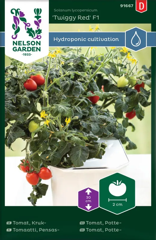 Körsbärstomat Twiggy Red F1 - Solanum lycopersicum Twiggy Red F1