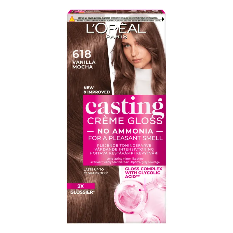 L’Oréal Paris Casting Crème Gloss Semi-Permanent Hårfärg 618 Vanilla Mocha