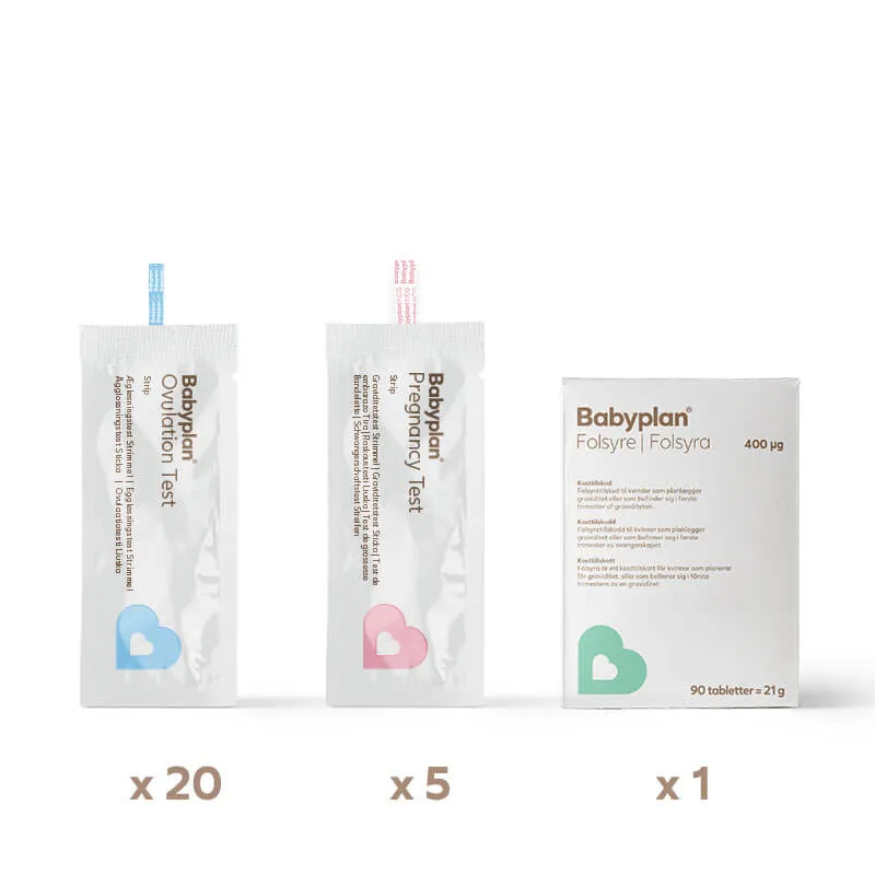 Babyplan set sticka 3 månader