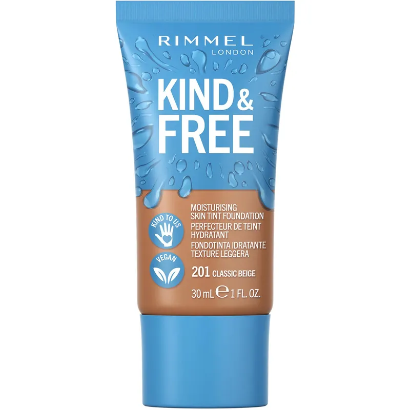 Rimmel London Kind & Free Moisturising Skin Tint Foundation 201 Classic Beige 30 g
