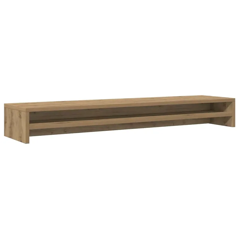 vidaXL Monitorstativ hantverksmässig ek 100x24x13 cm konstruerat trä