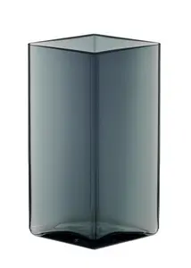Iittala Ruutu vas 11,5 x 18 cm grå