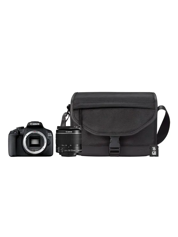 Canon EOS 2000D – Digitalkamera – SLR – 24.1 MP – APS-C – 1080p / 30 fps – 3x optisk zoom EF-S 18-55 mm IS – Wi-Fi, NFC