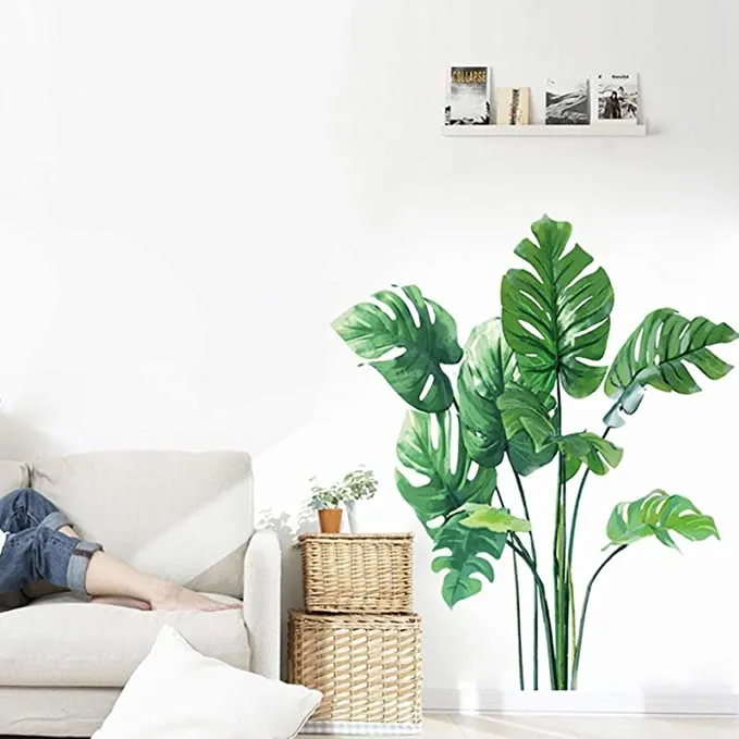 Väggdekal - Monstera lämnar