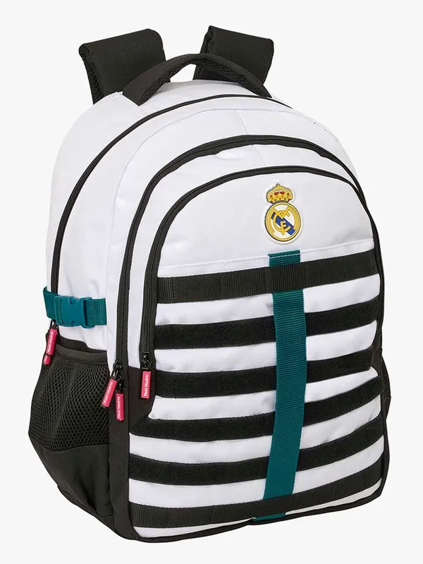Real Madrid Dubbelfack Cross Ryggsäck 23L, Vit/Grön
