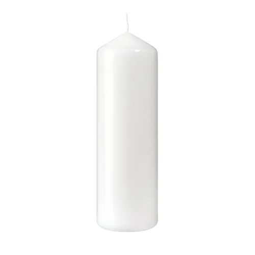 Väls ljus Duni blockljus, 22 x 7 cm, vit, 10-pack