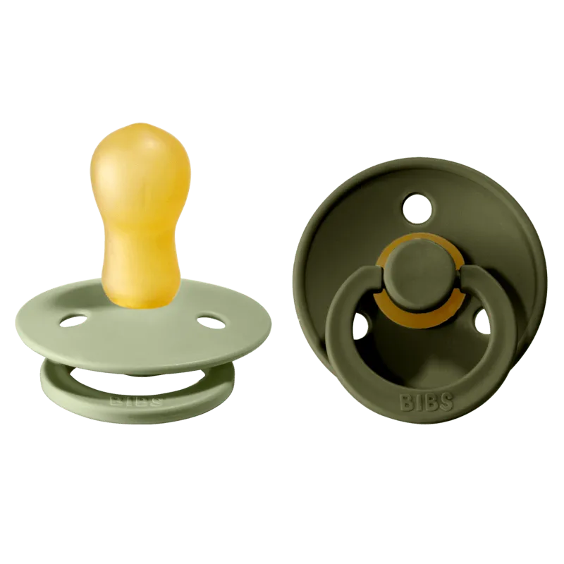 BIBS Colour Nappar - Stl. 3 - 2-pack - Rund - Sage/Hunter Green