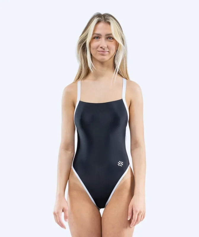 Watery baddräkt för dam – Eco Sunkissed Solid – Svart – Baddräkt simträning (Bäst i test) (#7858)