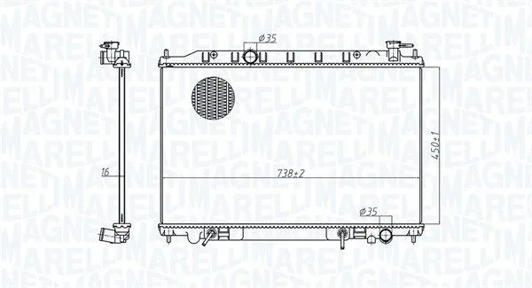Kylare Magneti Marelli 350213179200