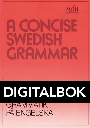 Mål Svensk grammatik på engelska Digital u ljud