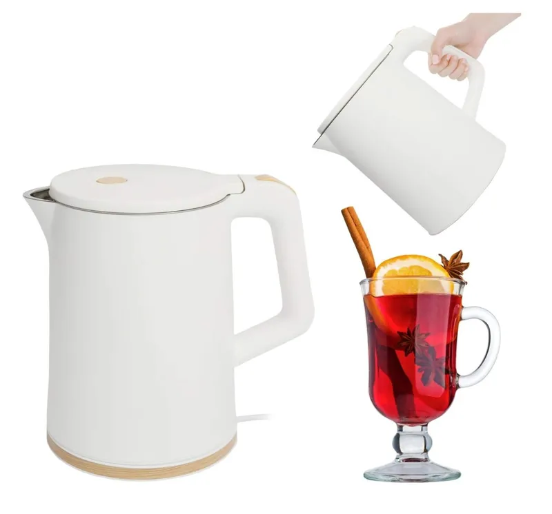 Sladdlös resevattenkokare, 1500W 1,2L - Vit