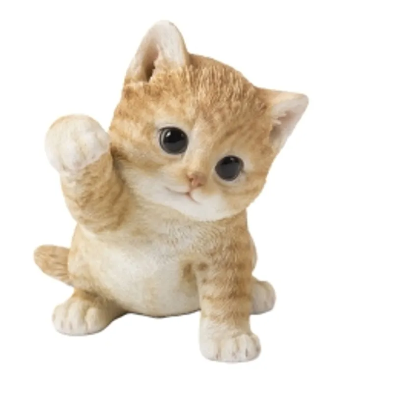 Kattunge med tass upp (Polystone)