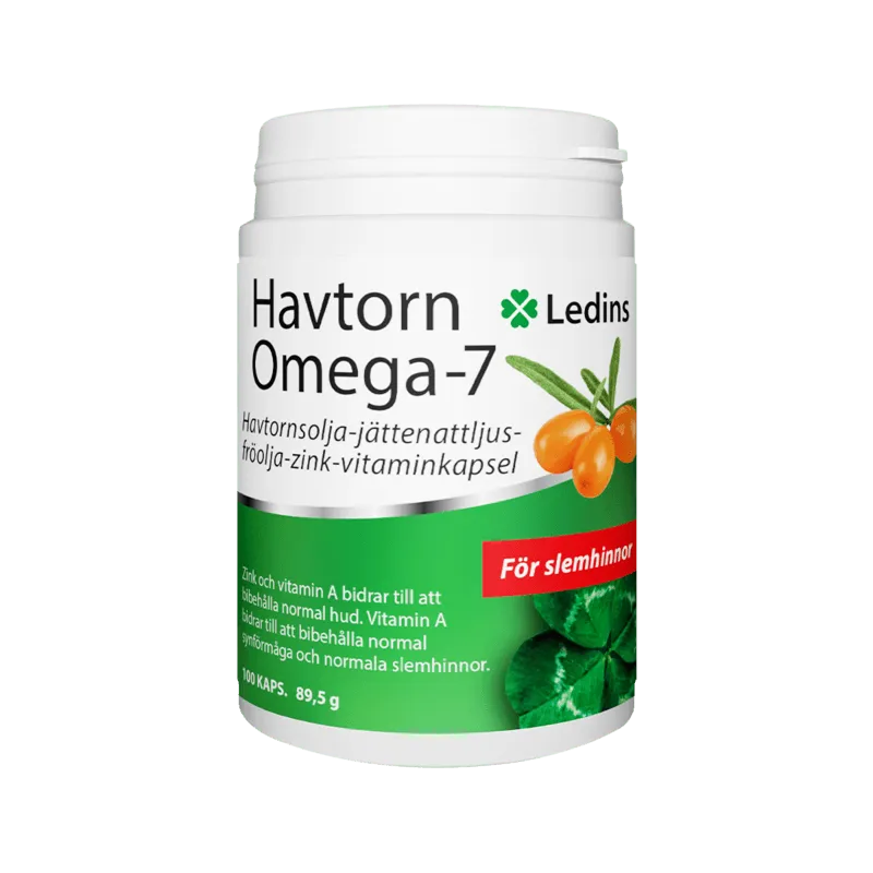 Ledins Havtorn Omega-7, 100 kapslar
