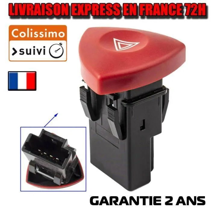 Varsellysbryter for Renault Laguna Trafic 2 Espace 4 nødlys lys styring