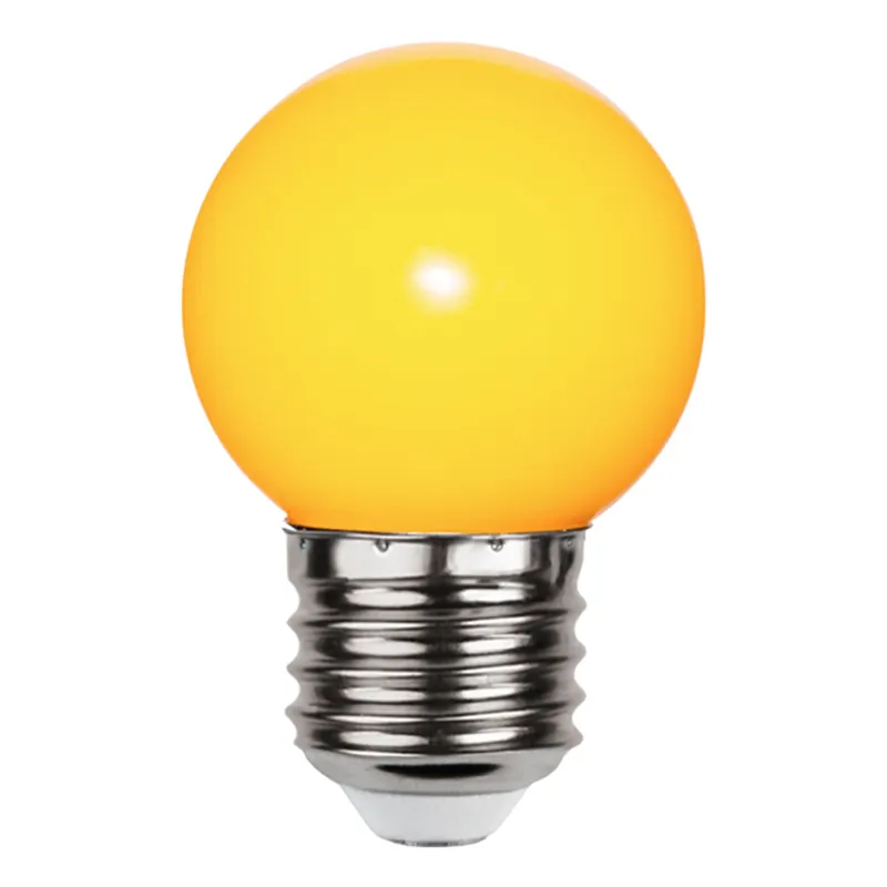 Klotlampa E27 LED - Gul