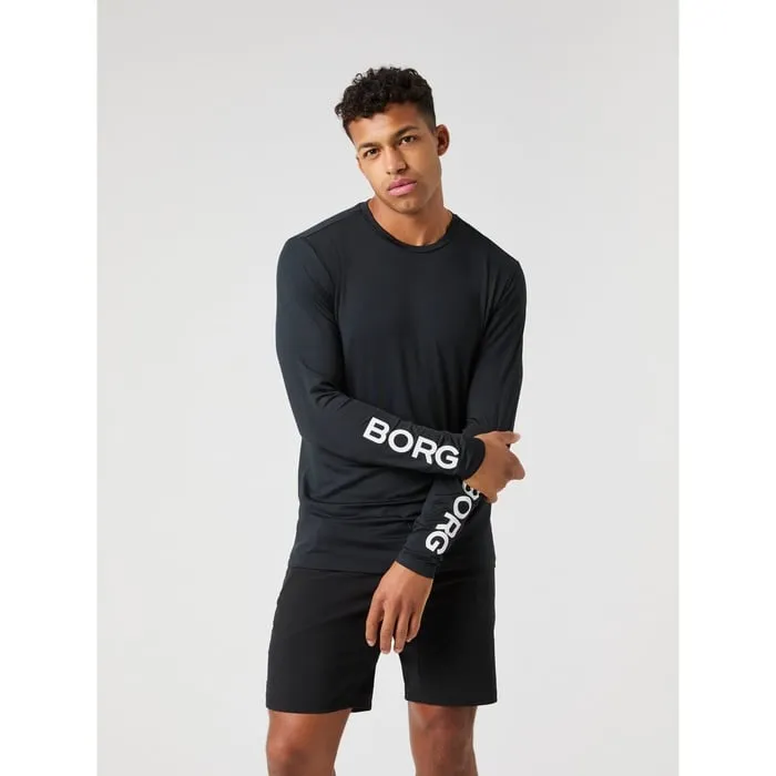Björn Borg Men’s Borg Long Sleeve T-Shirt Black Beauty (#6709)