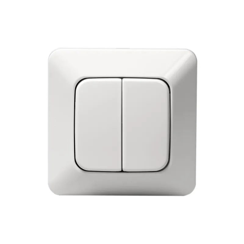 ABB 1465U4 Tryckknapp infällt, IP20, alpinvit Kronomkopplare, utan klor