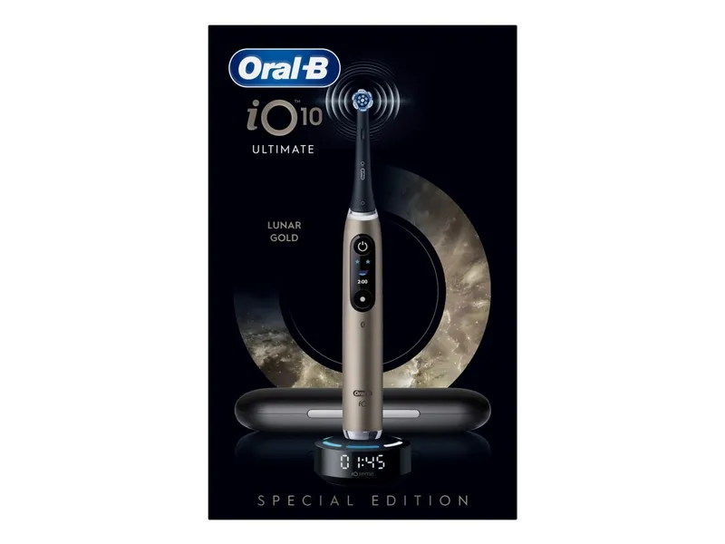Oral-B iO Series 10 eltandborste 7 lägen, Lunar Gold Special Edition