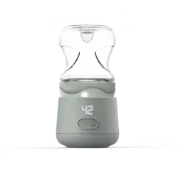 Nuvita Warm’n’Go bärbar flaskvärmare, USB-laddning, salvia/grön