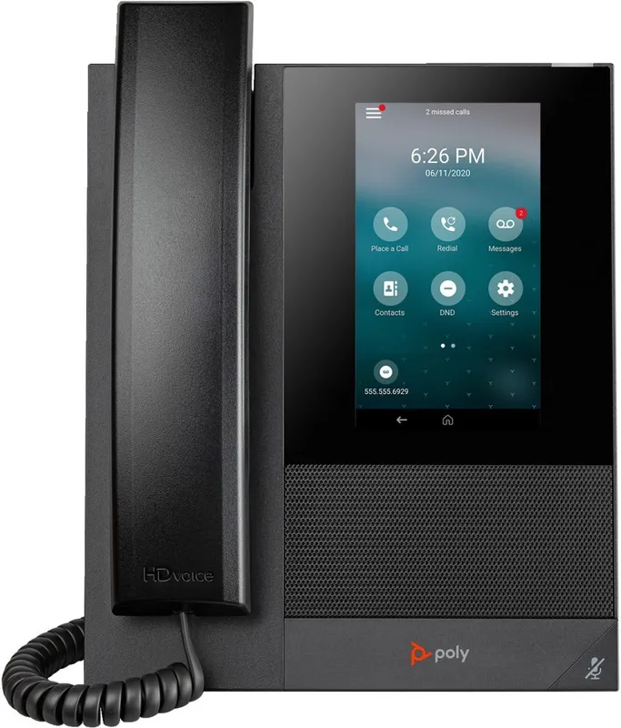 HP Poly CCX 400 – VoIP-telefon med nummerpresentation/samtal väntar – SIP – 24 linjer – svart