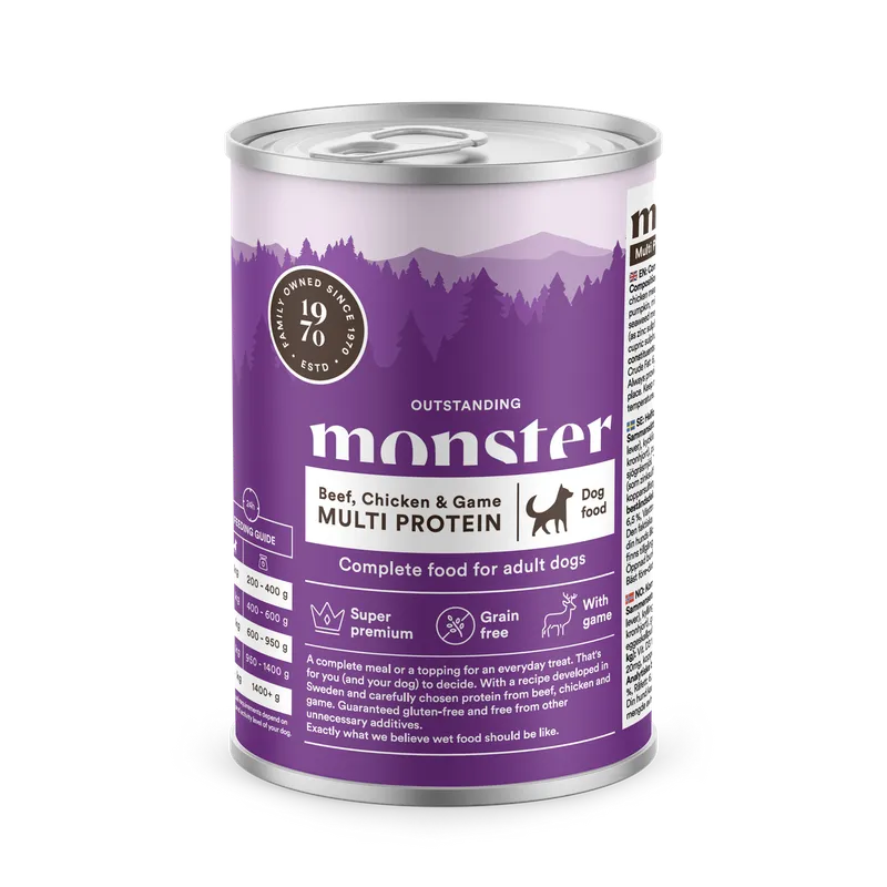 Dog Multi Protein Beef, Chicken & Game – 6 x 400 g