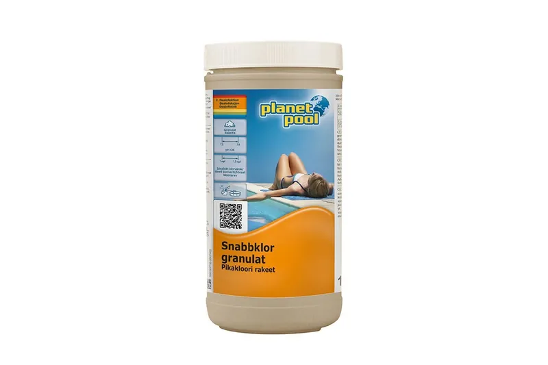 Planet Pool 501001PP Klorgranulat snabblösande, 1 kg
