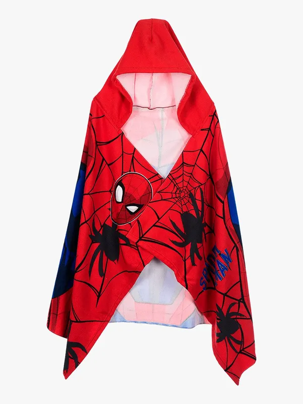 Marvel Spider-Man Strandhandduk med Luva, Röd