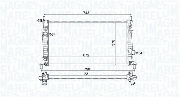 Kylare Magneti Marelli 350213157400