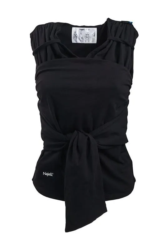 Najell wrap bärsjal charcoal black, stl XL