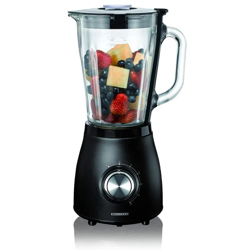 Mixer 1,5L glaskanna, 500W, 5 hastigheter, mattsvart