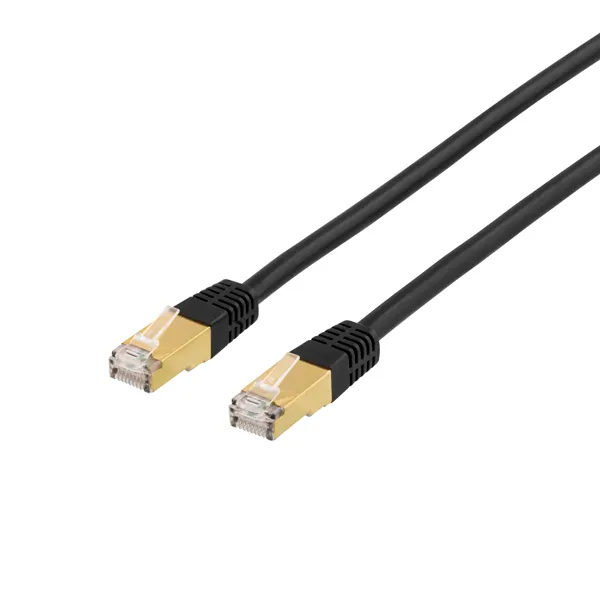 Deltaco LAN CAT 7 - SFTP - Svart - 1m