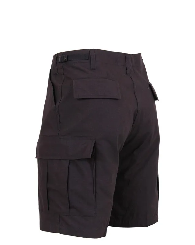 Rothco BDU Shorts i Rip-Stop Svart (#4749)